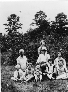 Seated on the ground, L to R,  Robert  Smith, Laura Rodgers, Sue Townsend, Sara Emma, Frances, Williard Standing behind William Griffin,  Willie Ruth Kneeling , left of William Griffin,  Ruth Smith Kneeling, right of William Griffin,    ? Children not present  Mary Jane (Hamner),   Charles Berrien,  James Walker 