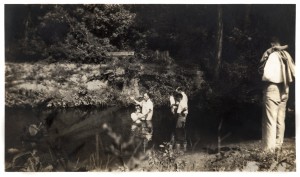 Mary Beck remembers, “I don’t remember the exact date of our baptizing, but I will always remember this very special  event during that  special summer long  ago.  I’ll remember, too, an understanding pastor (Rev. Jackson), an  understanding  church body, and the very cold water rising  chest high in the creek flowing through Smith’s pasture, where Roy Lynn Keller and I were baptized into a very special church.”