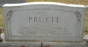 Pruett Headstone