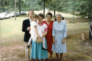 Marvin Harper, Jo Frances, Gladys Pruett and Mattie Phillips.