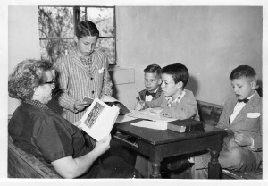 1950-60's Boys Sunday School Class. Bruce Phillips is on the far right hand side.