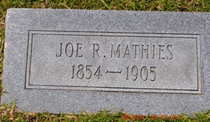 Mathies, Joe R.